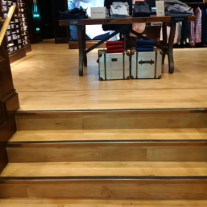 Sanding of Wooden Floor and Resealing<br> TM Lewin<br> Jermyn Street<br> London