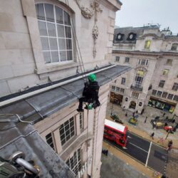 Window Cleaning via Abseil <br>Lillywhites <br>London